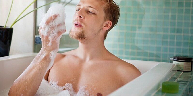 take a bath and arouse a man