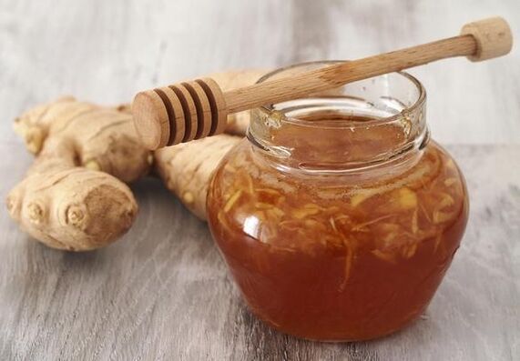 Natural honey combined with ginger root increases the effectiveness